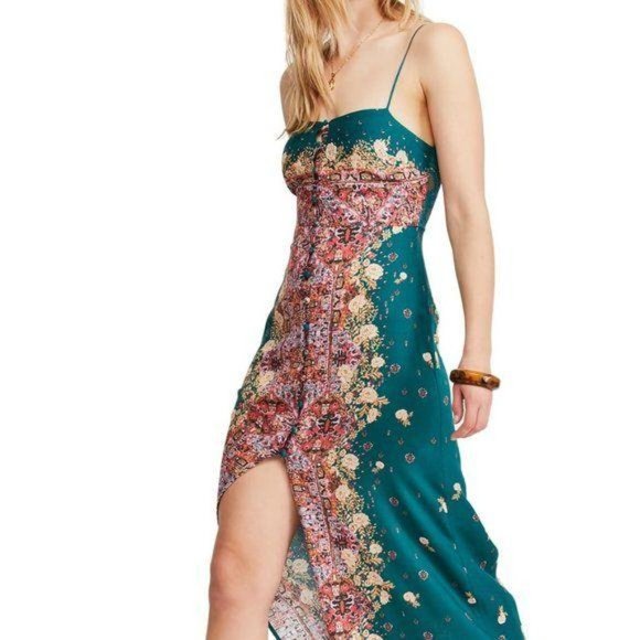 Free People Morning Song Print Maxi Dress … - Picture 2 of 8